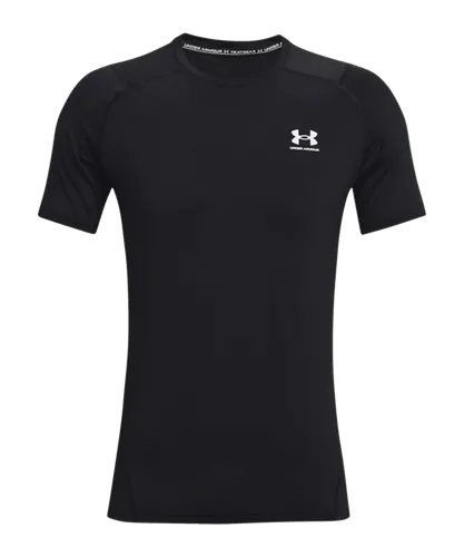 Under Armour HG Fitted T-Shirt Schwarz F001