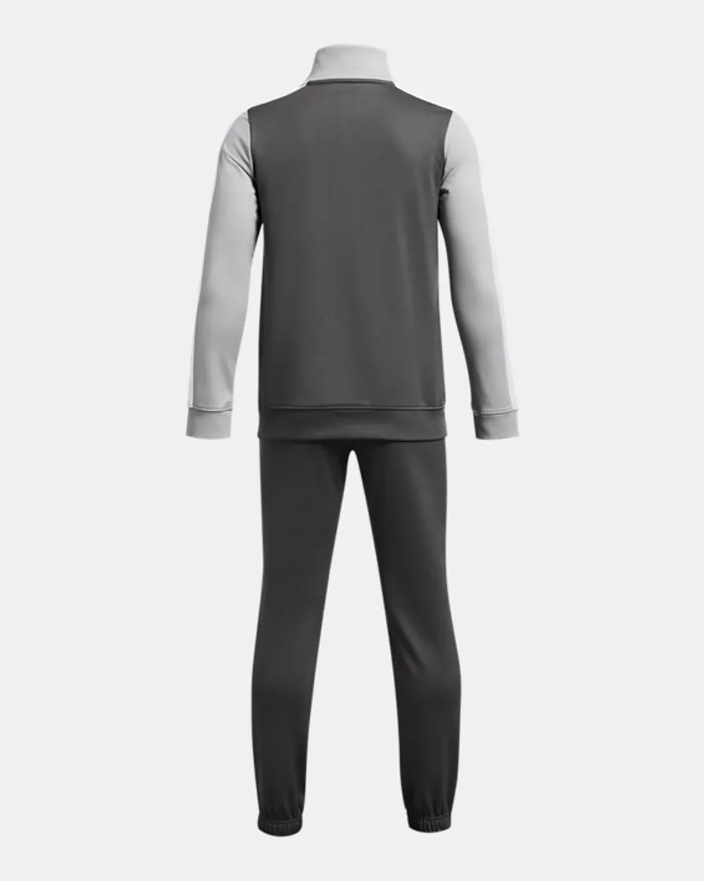 Under Armour Knit Colorblock Trainingsanzug für Jungen Castlerock / Mod Grau / Weiß YSM (127 - 137 cm)