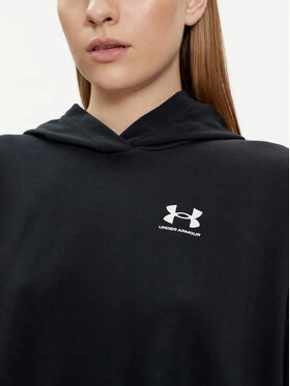 Under Armour Sweatshirt Ua Rival Terry Os Hoodie 1382736-001 Schwarz Loose Fit