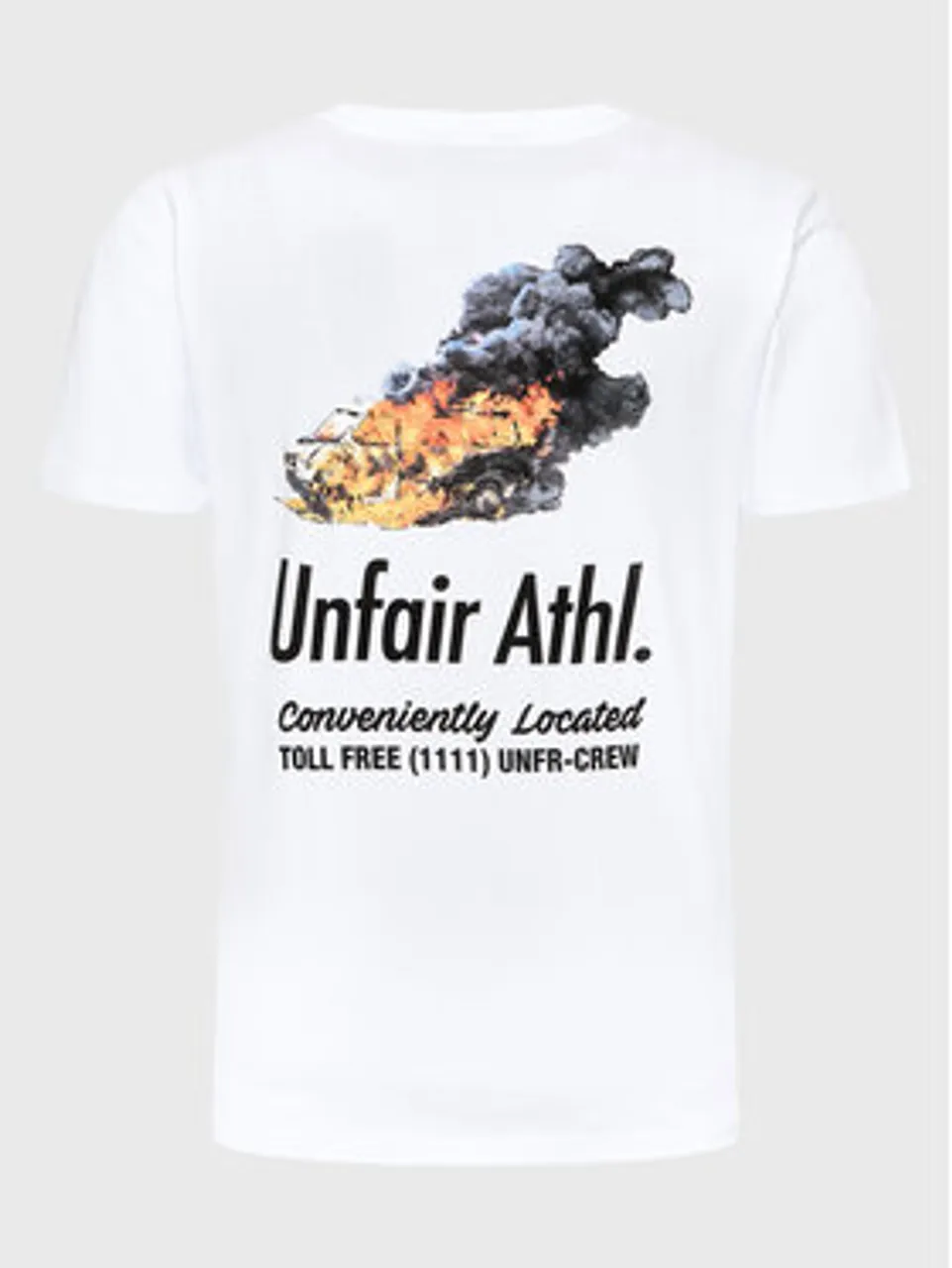 Unfair Athletics T-Shirt Emergency UNFR23-004 Weiß Regular Fit