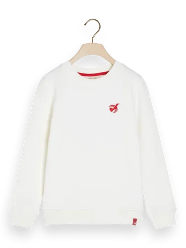 Unisex-Sweatshirt mit normaler Passform und Artwork - Größe 10 - Multicolor - Mädchen - Sweatshirthirt - Scotch & Soda