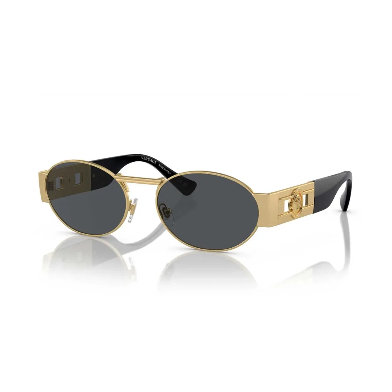 Unisex Ve2264 Sonnenbrille mit dunkelgrauen Gläsern Versace