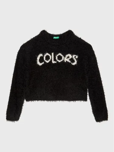 United Colors Of Benetton Pullover 1MAUQ102N Schwarz Regular Fit