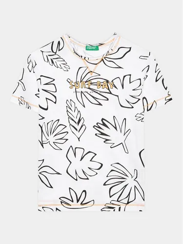 United Colors Of Benetton T-Shirt 34D3G109I Weiß Regular Fit