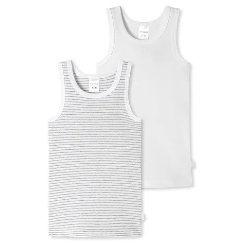 Unterhemd BOYS ORIGINAL CLASSICS 2er Pack in weiß/grau