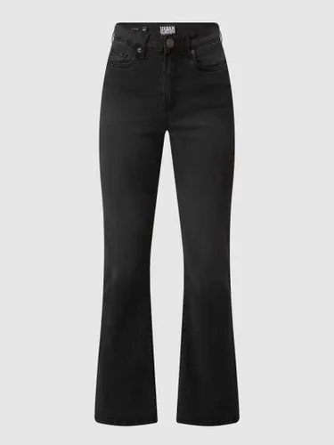 URBAN CLASSICS Flared Fit Jeans mit Stretch-Anteil in Black