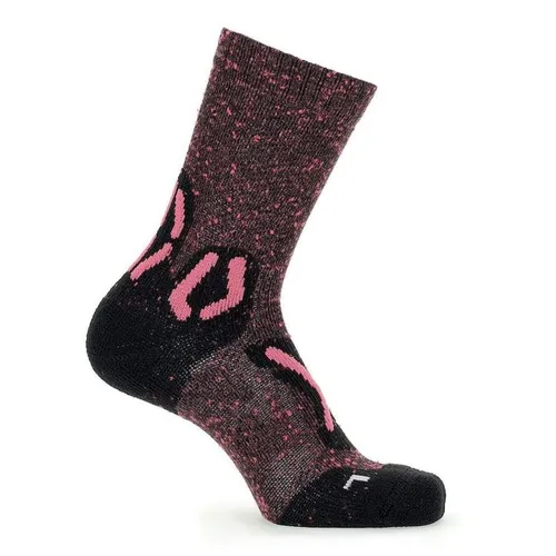 Uyn Outdoor Explorer Socks - Trekkingsocken - Kind Black / Pink / Fuxia 24 - 26