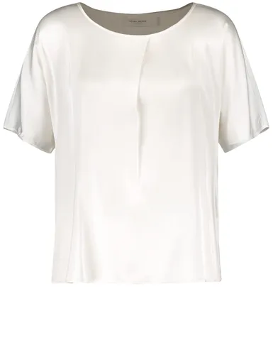 V-Kragen T-Shirt T-SHIRT 1/2 ARM, OFF-WHITE