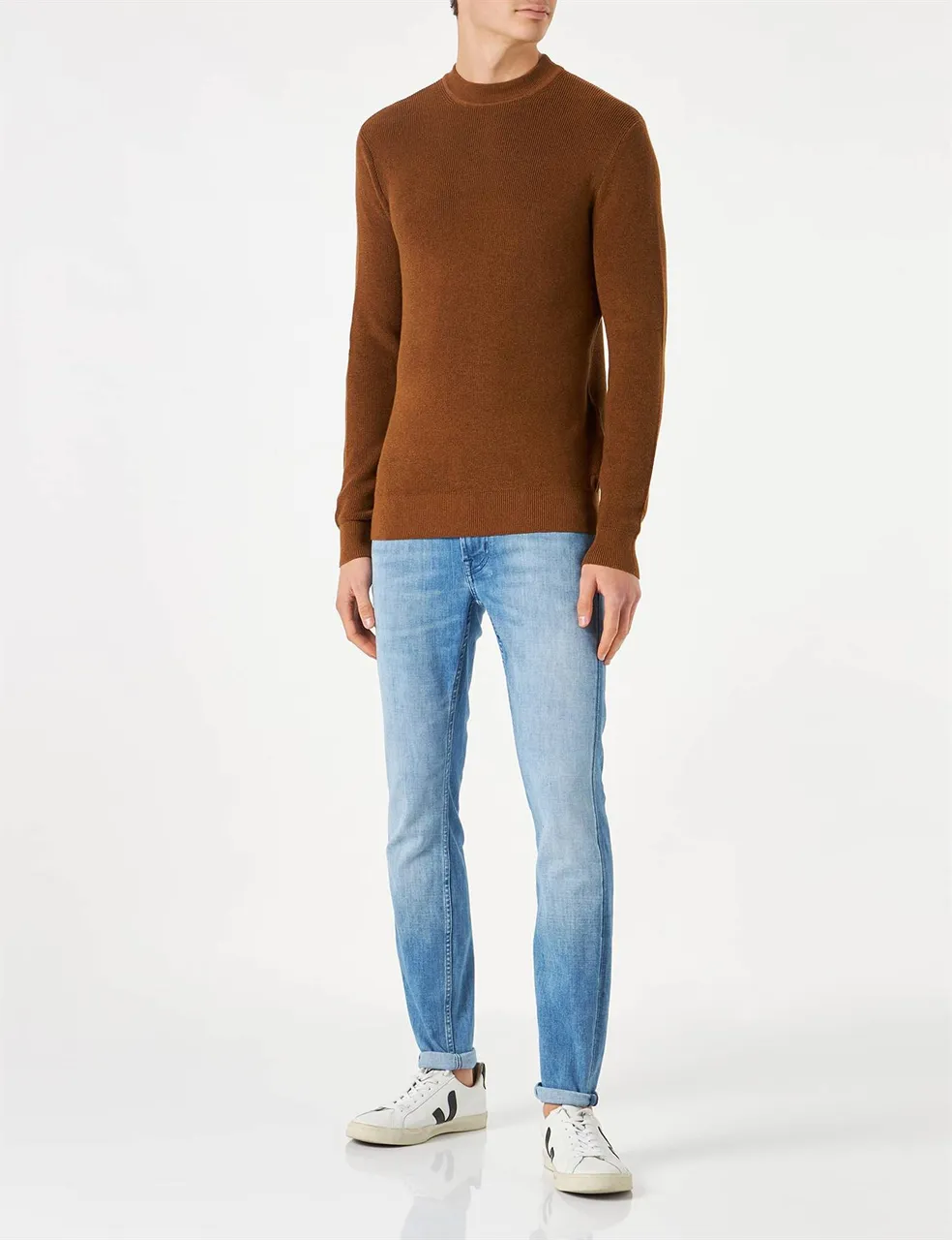 V Pullover cosy knit sweater out of yak