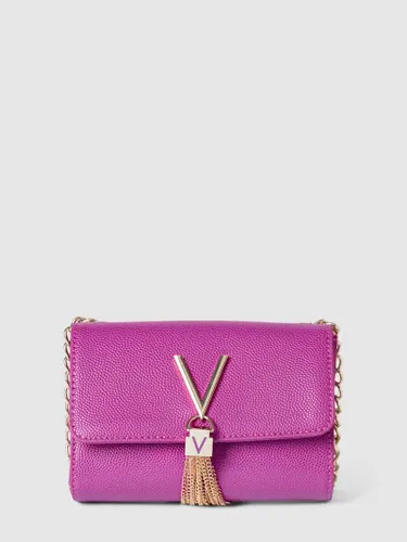 VALENTINO BAGS Clutch  mit  Label-Applikation Modell 'DIVINA' in Fuchsia, Größe One Size