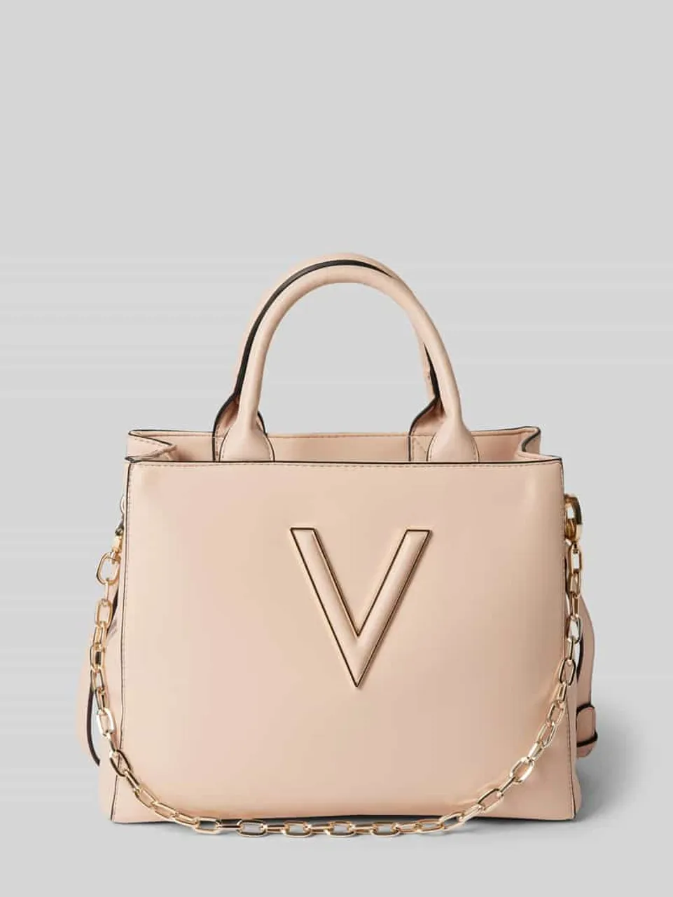 VALENTINO BAGS Handtasche mit Label-Applikation Modell 'CONEY' in Lachs, Größe One Size
