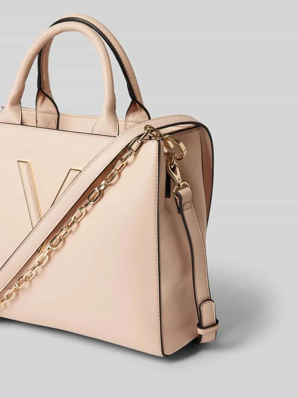 VALENTINO BAGS Handtasche mit Label-Applikation Modell 'CONEY' in Lachs, Größe One Size