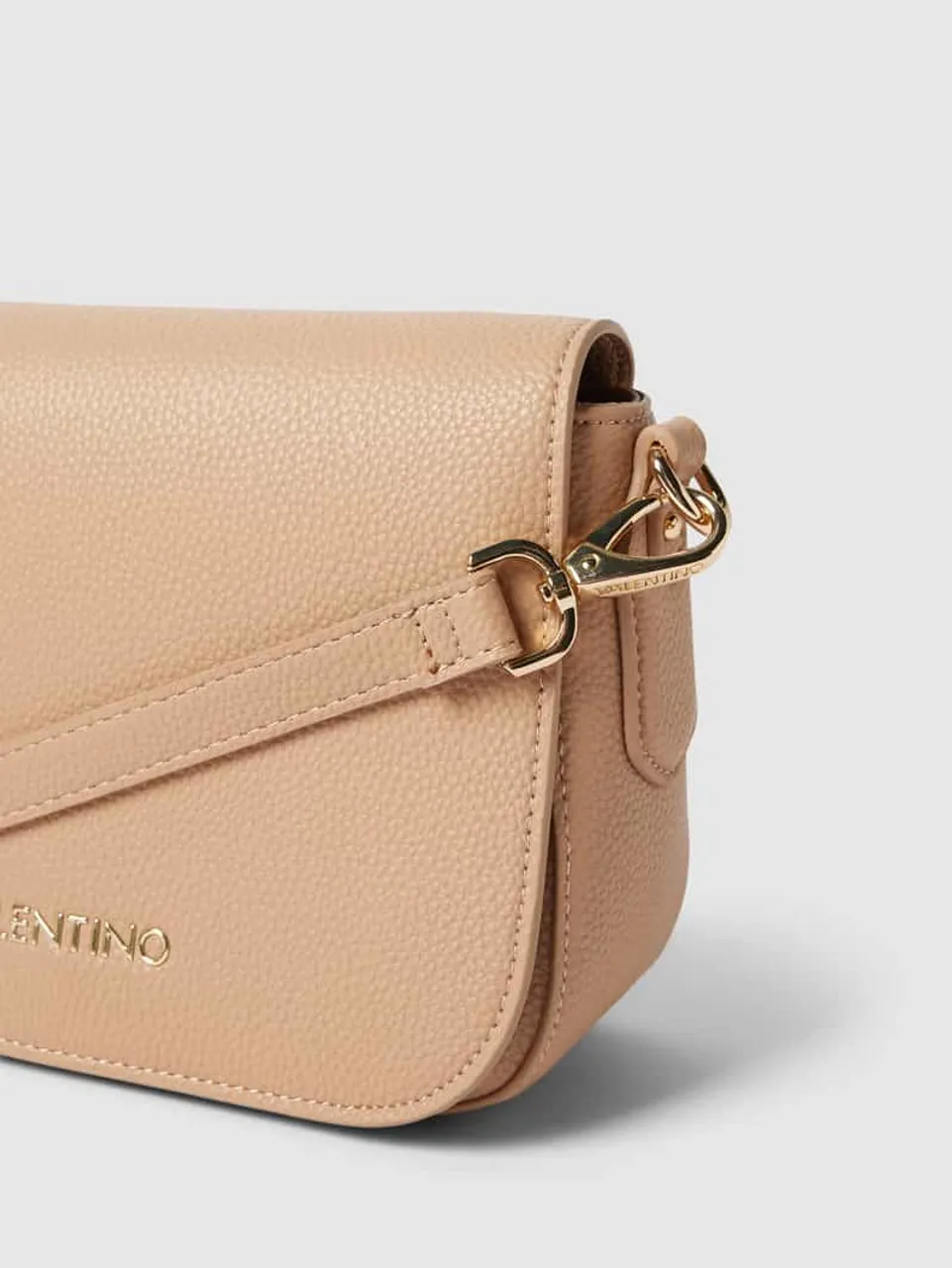 VALENTINO BAGS Handtasche mit Label-Detail Modell 'BRIXTON' in Beige, Größe One Size