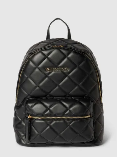 VALENTINO BAGS Rucksack mit Steppnähten und Label-Applikation in Black, Größe One Size