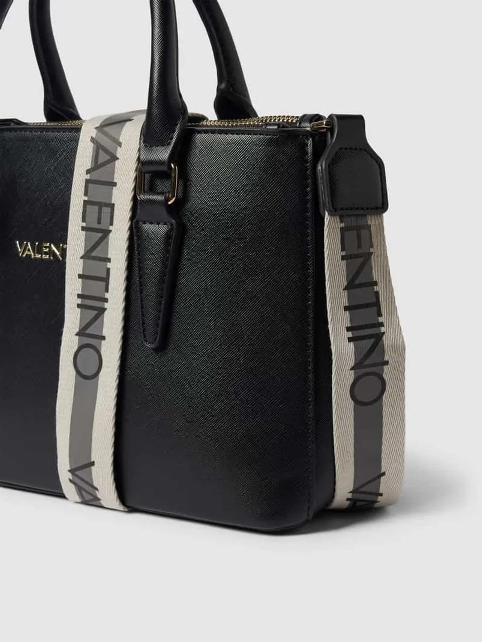 VALENTINO BAGS Umhängetasche mit kurzen Tragegriffen Modell 'ZERO' in Black, Größe One Size