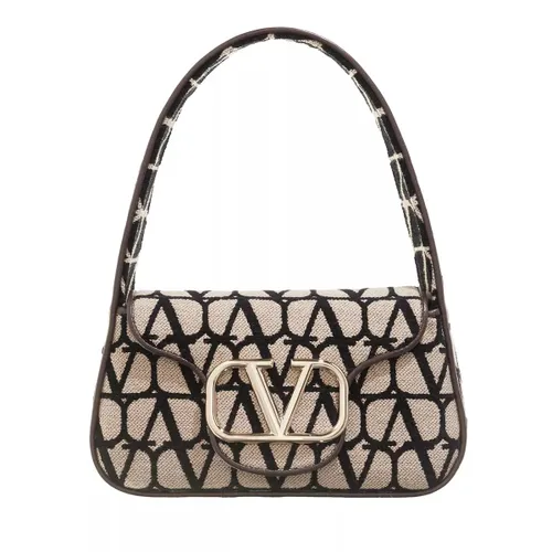 Valentino Garavani Satchel Bag - Loco Medium Shoulder Bag - Gr. unisize - in Beige - für Damen