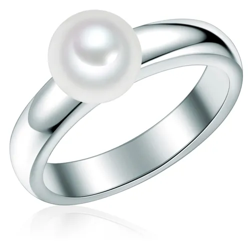 Valero Pearls - Ring Sterling Silber Süßwasser-Zuchtperle in Silber Ringe Damen