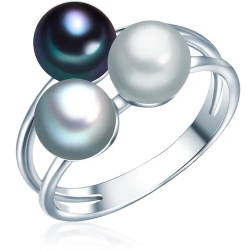 Valero Pearls  Valero Pearls Perlen-Ring Sterling Silber Süßwasser-Zuchtperle in Silber Ring 1.0 pieces