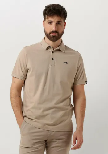 Vanguard Herren Polos & T-Shirts Short Sleeve Polo Pique Waffle Structure - Beige