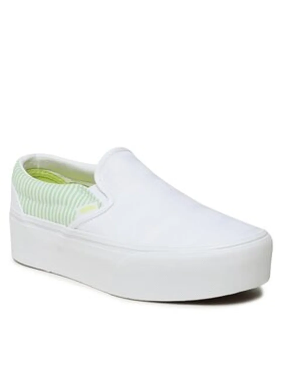 Vans Sneakers aus Stoff Classic Slip-O VN0A7QRBGN1 Weiß