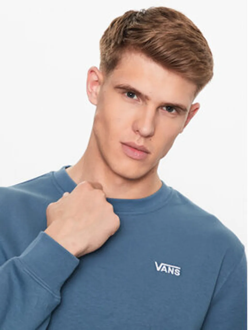 Vans Sweatshirt Core Basic Crew Fleece VN0A7YDU Blau Classic Fit
