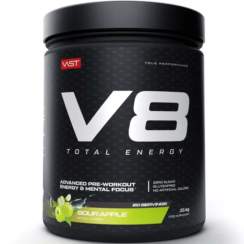 VAST - VAST V8 Total Energy Trainingsbooster mit natürlichem Koffein Fitness 314 g