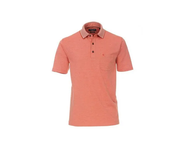 VENTI Poloshirt orange passform textil (1-tlg)