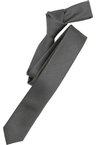 Venti Super Slim Krawatte anthrazit, Einfarbig