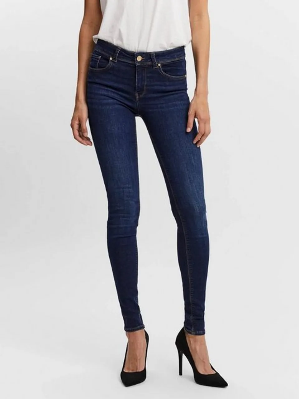 Vero Moda 7/8-Jeans Lux (1-tlg) Plain/ohne Details, Weiteres Detail