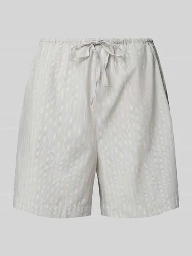 Vero Moda High Waist Shorts mit Streifenmuster Modell 'GILI' in Beige