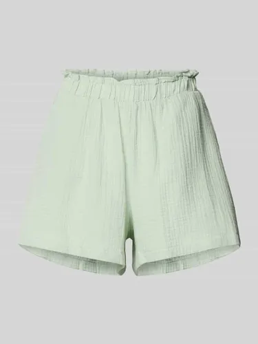 Vero Moda High Waist Shorts mit Strukturmuster Modell 'NATALI' in Schilf