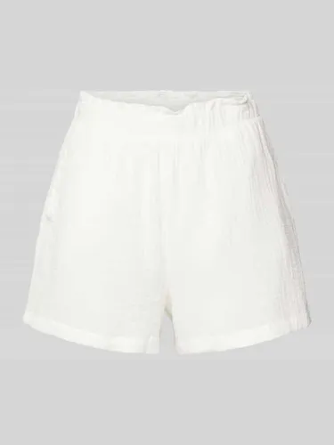 Vero Moda High Waist Shorts mit Strukturmuster Modell 'NATALI' in Weiss