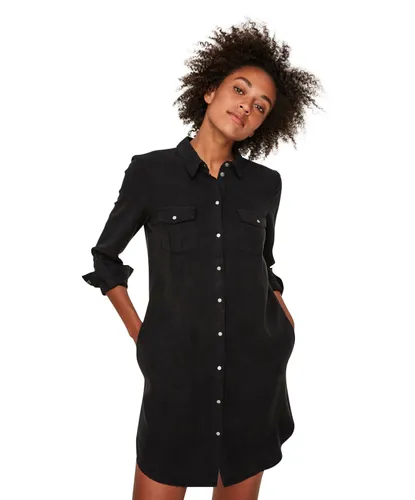Vero Moda Silla - schwarzes Shirtkleid in Minilänge