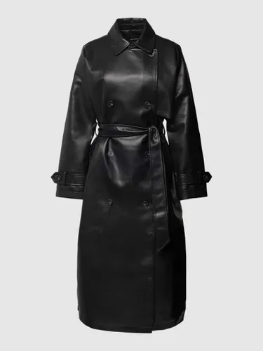 Vero Moda Trenchcoat in Leder-Optik Modell 'AMALIE' in Black