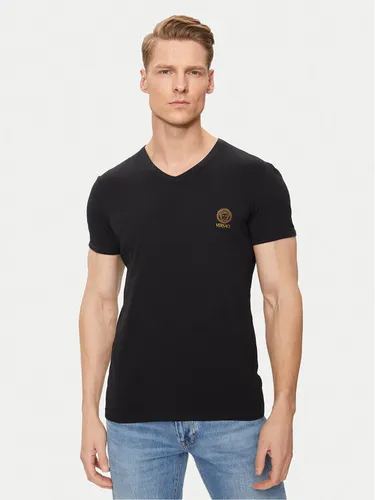 Versace 2er-Set T-Shirts AU10193 Schwarz Slim Fit