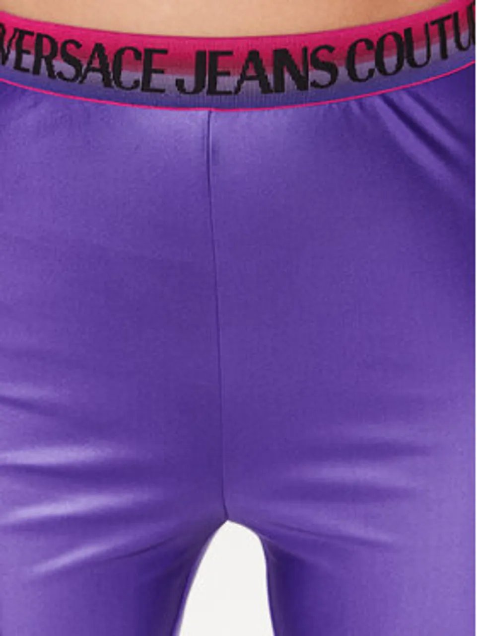 Versace Jeans Couture Leggings 74HAC101 Violett Slim Fit