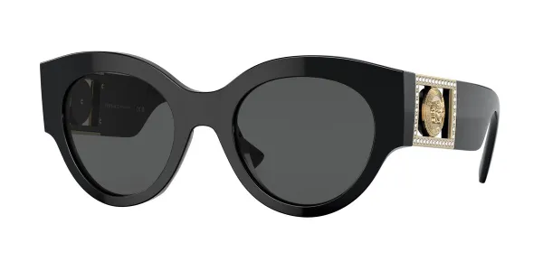 Versace VE4438BF Asian Fit GB1/87 Schwarze Damen Sonnenbrillen