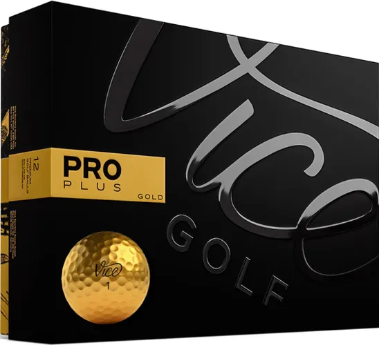 Vice Golf Limitierte Edition Pro Plus Golfbälle (Gold)