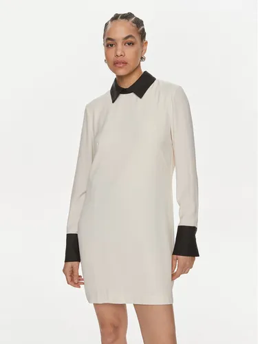 ViCOLO Kleid für den Alltag TB0156 Écru Regular Fit