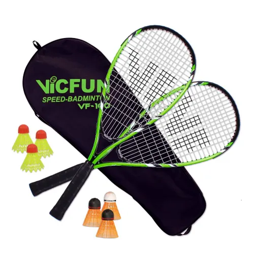 VICTOR Speed-Badminton 100 Set Premium- 2 Badmintonschläger