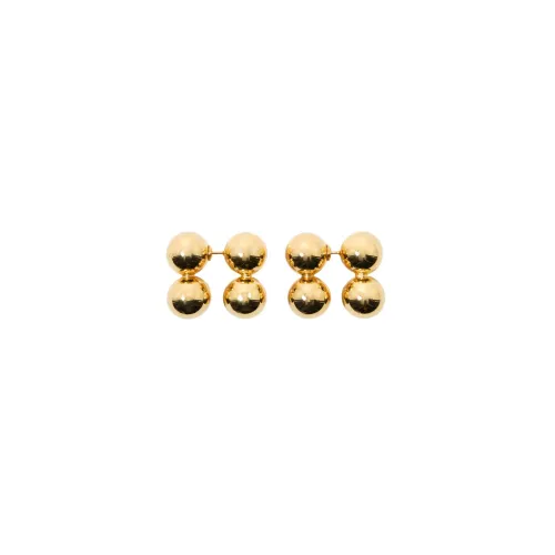 Vier-Kugel Ohrringe aus vergoldetem Messing Sunnei