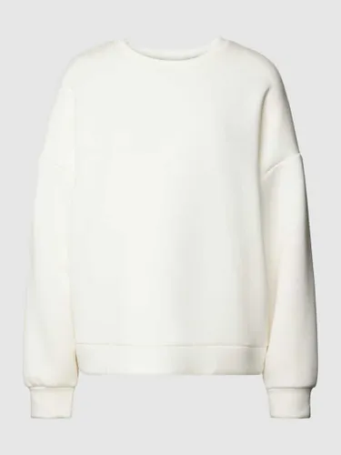 Vila Oversized Sweatshirt mit überschnittenen Schultern in Offwhite