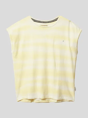 VINGINO T-Shirt mit Streifenmuster in Gelb