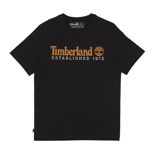 Vintage 1973 Tee Schwarz Streetwear Timberland