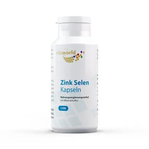 Vita World - ZINK SELEN Kapseln 15 mg/100 μg Mineralstoffe