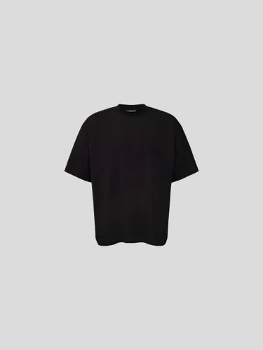 VTMNTS Oversized T-Shirt mit Stehkragen in Black
