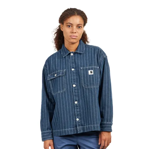 W' Orlean Shirt Jac "Orlean" Hickory Stripe Denim, 11 oz