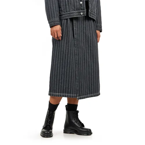 W' Orlean Skirt "Orlean" Hickory Stripe Denim, 11 oz