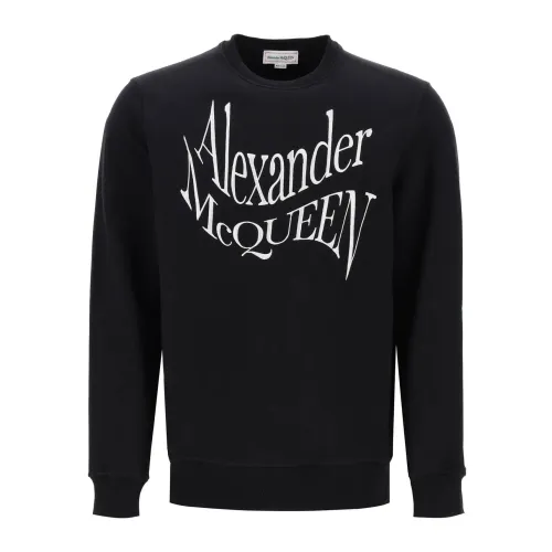 Warped Logo Sweatshirt Alexander McQueen
