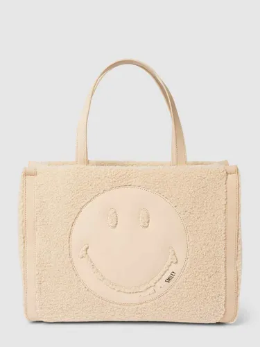 Weat Handtasche mit Teddyfell Modell 'Smiley® Cozy' in Beige, Größe One Size